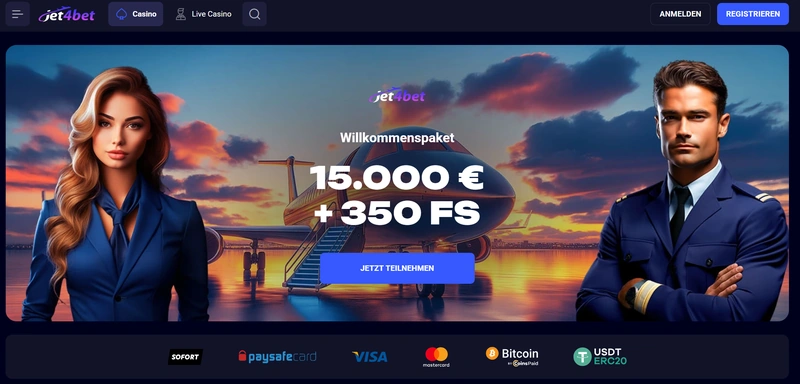 Jet4Bet Casino Willkommenspaket Test