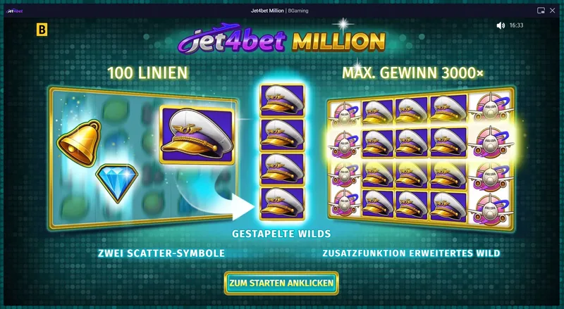 Jet4Bet Million Slot BGaming Exklusiv