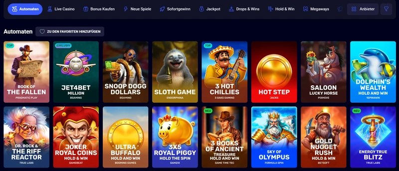 Jet4Bet Spielautomaten exklusiver Slot Million