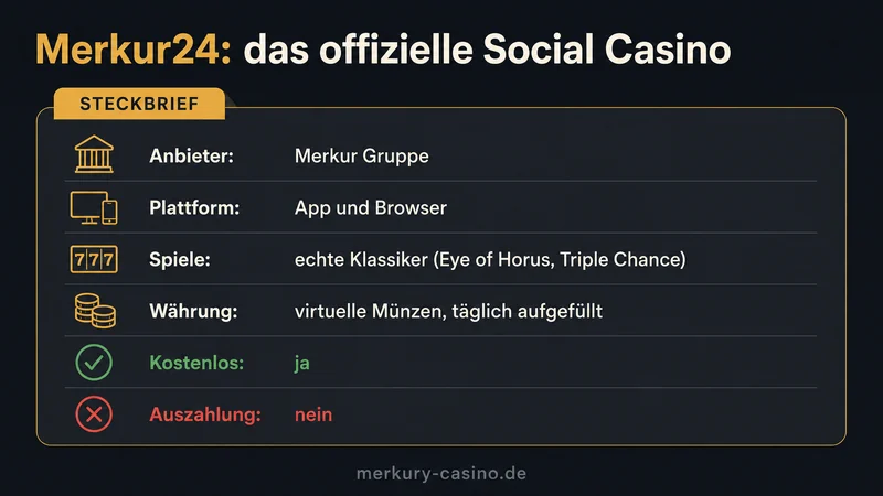 Merkur24 Social Casino gratis Klassiker