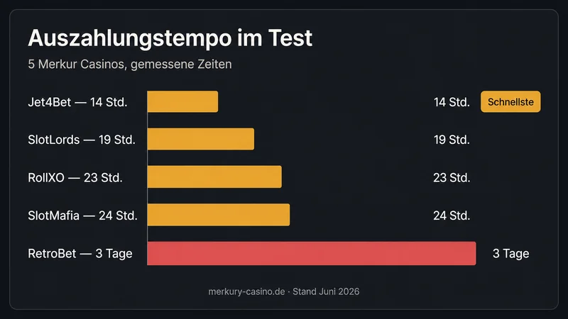 Merkur Casino Auszahlung Tempo im Vergleich